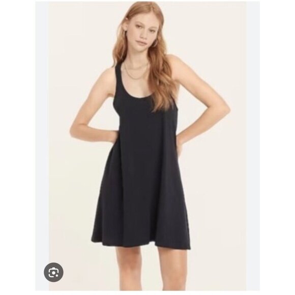J CREW Women's Size Small Navy Blue Swingy Mini Tank Dress STYLE #BF157 - Picture 2 of 11